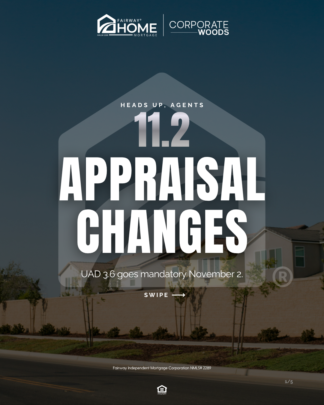 The supplied Fairway introduction to the November 2 appraisal transition.